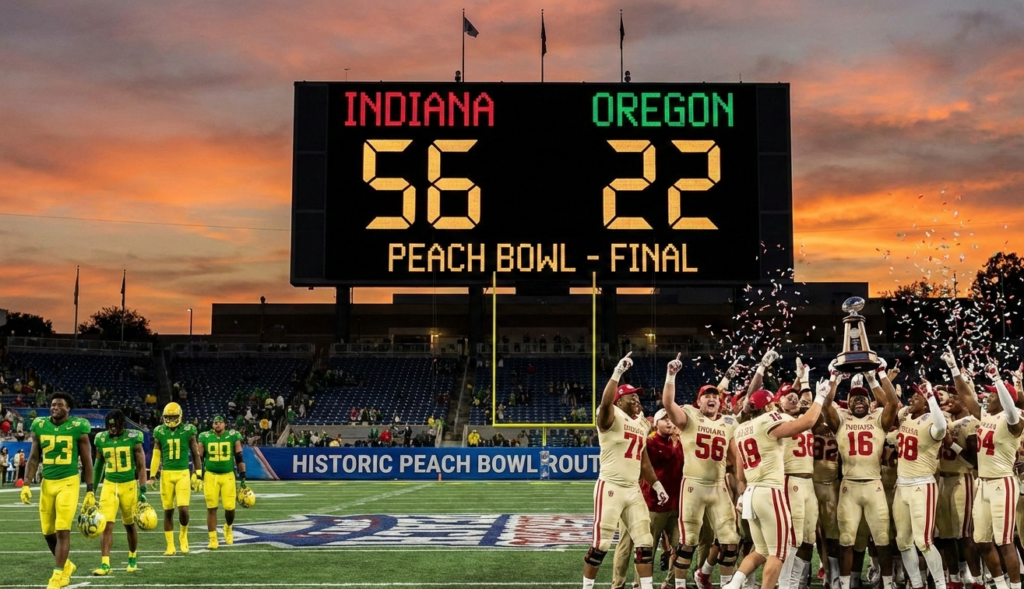 Indiana Demolishes Oregon